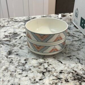 Santa  Fe  Patterned Ceramic Bowls